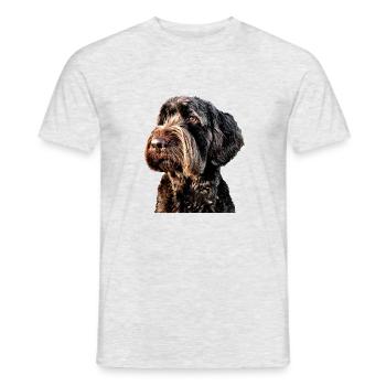 Greif - Männer T-Shirt - Grau meliert - Vorne - AI Model Male 178 dark (178cm)