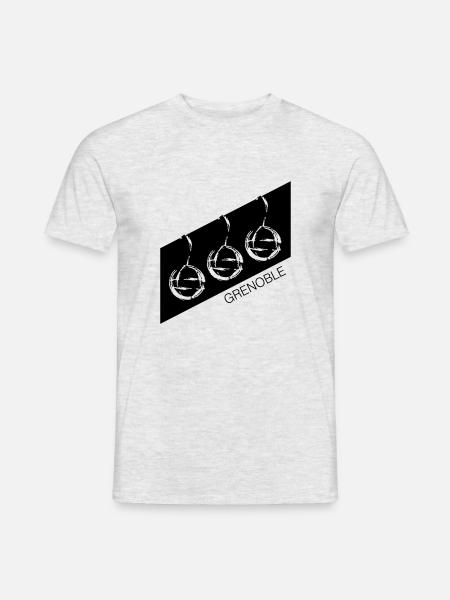 grenoble - Men's T-Shirt - heather grey