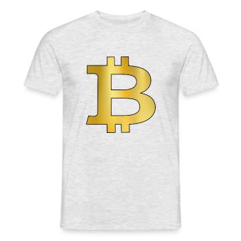 Bitcoin - T-shirt homme - gris chiné - Devant - AI Model Male 178 dark (178cm)