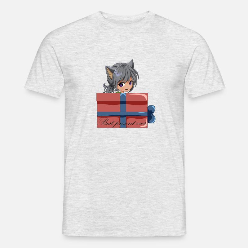 Best Present ever - Männer T-Shirt - Grau meliert