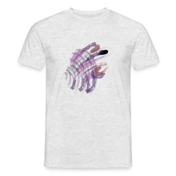 abstract art - Männer T-Shirt - Grau meliert - Vorne - AI Model Male 178 dark (178cm)