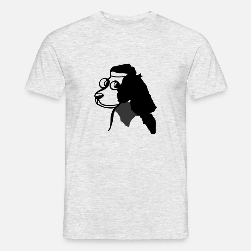 Hunde Design - Männer T-Shirt - Grau meliert