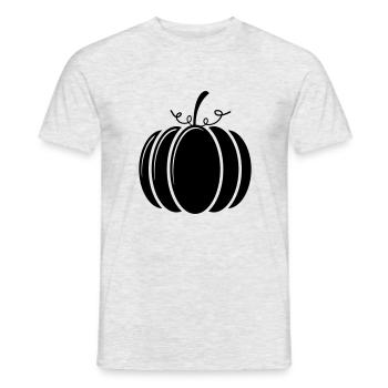 pumpkin 33 - Men's T-Shirt - heather grey - Front - AI Model Male 178 dark (178cm)