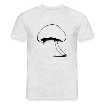 Pilz Pilze Giftpilze Mykologie erdig Vektor 5 - Männer T-Shirt - Grau meliert - Vorne - AI Model Male 178 dark (178cm)