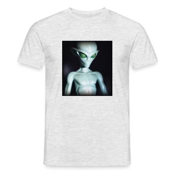 Evil Alien - Men's T-Shirt - heather grey - Front - AI Model Male 178 dark (178cm)