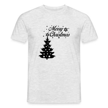 Merry Christmas - Männer T-Shirt - Grau meliert - Vorne - AI Model Male 178 dark (178cm)