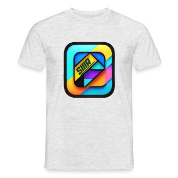 Multicolore cube color - T-shirt homme - gris chiné - Devant - AI Model Male 178 dark (178cm)