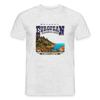 Nationalpark Esterel - Côte d'Azur - Männer T-Shirt - Grau meliert - Vorne - AI Model Male 178 dark (178cm)