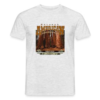 Sequoia Nationalpark Kalifornien - Männer T-Shirt - Grau meliert - Vorne - AI Model Male 178 dark (178cm)