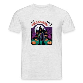 Halloween - Männer T-Shirt - Grau meliert - Vorne - AI Model Male 178 dark (178cm)