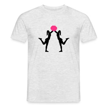 Cheerleader - T-shirt homme - gris chiné - Devant - AI Model Male 178 dark (178cm)