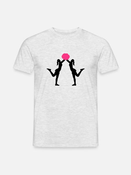 Cheerleader - Männer T-Shirt - Grau meliert