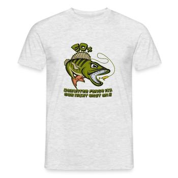 Barsch 50+ Darunter fange... 001 AllroundDesigs - Männer T-Shirt - Grau meliert - Vorne - AI Model Male 178 dark (178cm)