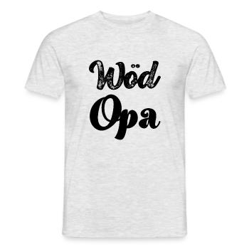 Wöd Opa Österreich Oma tolle Oma beste Oma - Männer T-Shirt - Grau meliert - Vorne - AI Model Male 178 dark (178cm)