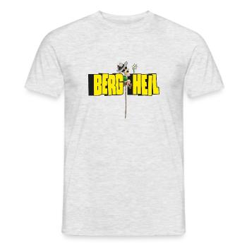 Berg Heil - Männer T-Shirt - Grau meliert - Vorne - AI Model Male 178 dark (178cm)