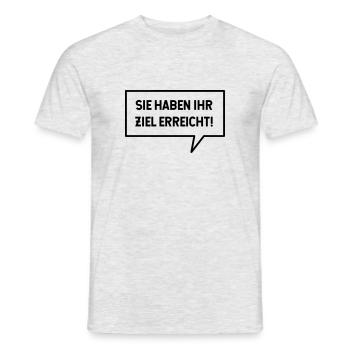 Sie haben ihr Ziel erreicht - Männer T-Shirt - Grau meliert - Vorne - AI Model Male 178 dark (178cm)