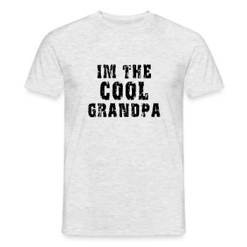I'm The Cool Grandpa - Men's T-Shirt - heather grey - Front - AI Model Male 178 dark (178cm)