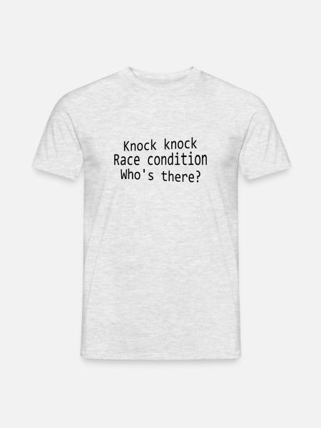 Knock Knock Race Condition - Men's T-Shirt - heather grey