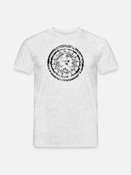 Berlin Wahrzeichen Gully Gulli Geschenk Turm TV - Männer T-Shirt - Grau meliert