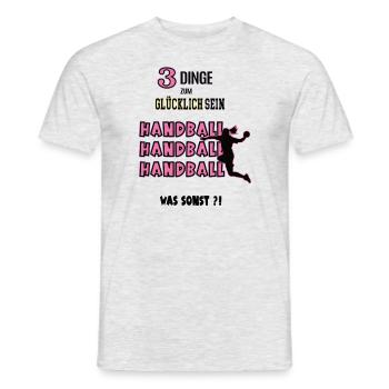 Handball Spielerin Handballerin Handballspielerin - Männer T-Shirt - Grau meliert - Vorne - AI Model Male 178 dark (178cm)