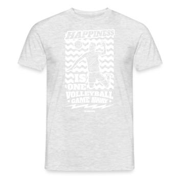 Volleyball Beachvolleyball Geschenk Strand - Männer T-Shirt - Grau meliert - Vorne - AI Model Male 178 dark (178cm)