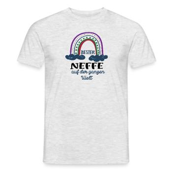Bester Neffe Patenkind Neffen Patensohn - Männer T-Shirt - Grau meliert - Vorne - AI Model Male 178 dark (178cm)