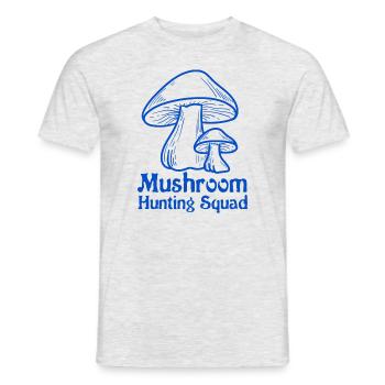 Hunting Mushrooms Nature Vegetables Food - Men's T-Shirt - heather grey - Front - AI Model Male 178 dark (178cm)