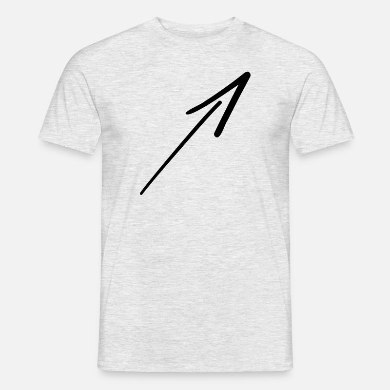 Pfeil Symbol 12 Zeichenfläche 12 - Männer T-Shirt - Grau meliert