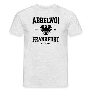 Abbelwoi Frankfurt - FFM - 069 - Männer T-Shirt - Grau meliert - Vorne - AI Model Male 178 dark (178cm)