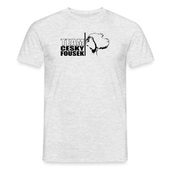 ÉQUIPE Cesky Fousek Chien Chien Wilsigns - T-shirt homme - gris chiné - Devant - AI Model Male 178 dark (178cm)
