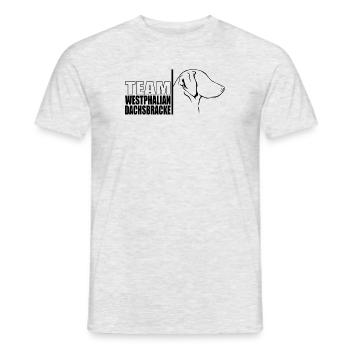 TEAM Westphalian Dachsbracke Chien Chien Wilsigns - T-shirt homme - gris chiné - Devant - AI Model Male 178 dark (178cm)