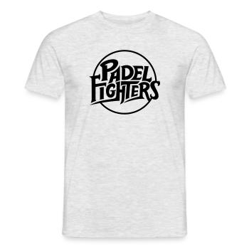 Padel Fighters - Männer T-Shirt - Grau meliert - Vorne - AI Model Male 178 dark (178cm)