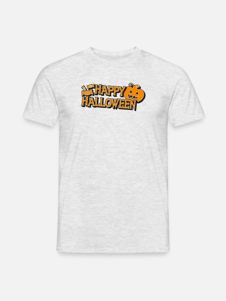 Happy Halloween - Men's T-Shirt - heather grey