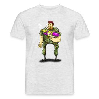 tatouage - T-shirt homme - gris chiné - Devant - AI Model Male 178 dark (178cm)