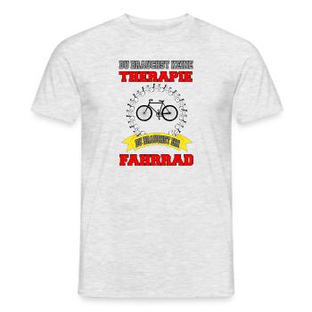 You don't need therapy you need a bike - Men's T-Shirt - heather grey - Front - AI Model Male 178 dark (178cm)