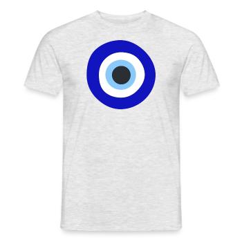 Auge - Männer T-Shirt - Grau meliert - Vorne - AI Model Male 178 dark (178cm)