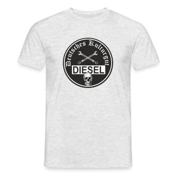 Ich fahre Diesel Design - Männer T-Shirt - Grau meliert - Vorne - AI Model Male 178 dark (178cm)