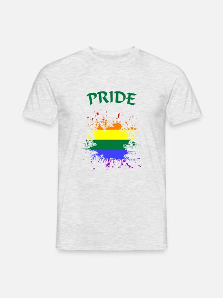 LGBTQ Pride - Männer T-Shirt - Grau meliert