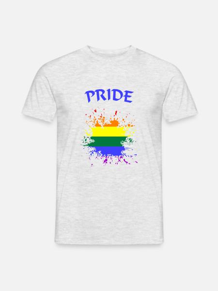 LGBTQ Pride - Männer T-Shirt - Grau meliert