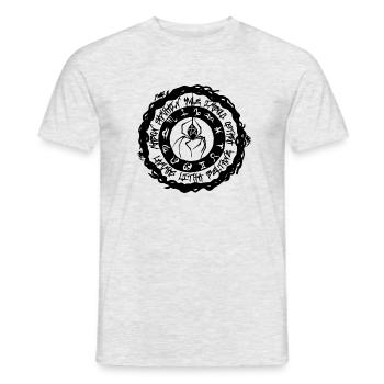 Roue de l'année - Gothique - T-shirt homme - gris chiné - Devant - AI Model Male 178 dark (178cm)