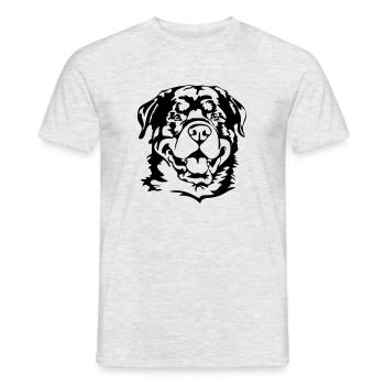 ROTTWEILER chiens chien chien sport Wilsigns IGP - T-shirt homme - gris chiné - Devant - AI Model Male 178 dark (178cm)