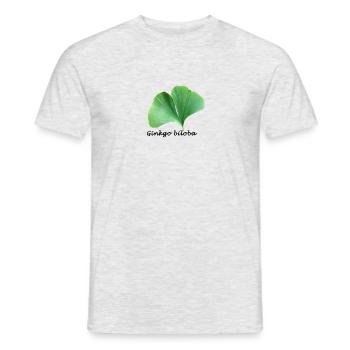 Ginkgo biloba - Men's T-Shirt - heather grey - Front - AI Model Male 178 dark (178cm)