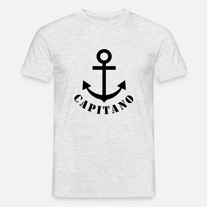 capitano - Männer T-Shirt - Grau meliert