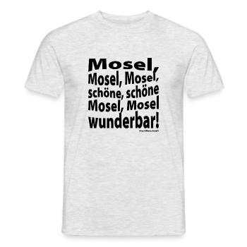 Schöne Mosel wunderbar - black Front - Männer T-Shirt - Grau meliert - Vorne - AI Model Male 178 dark (178cm)