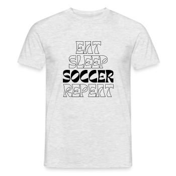 Soccer Team Soccer Design Soccer Player - Men's T-Shirt - heather grey - Front - AI Model Male 178 dark (178cm)