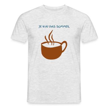 I'm not sleepy - Men's T-Shirt - heather grey - Front - AI Model Male 178 dark (178cm)