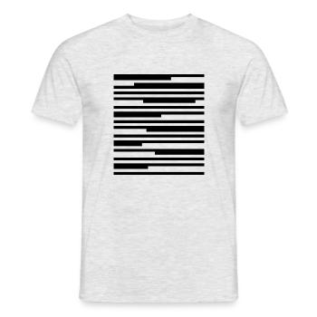 geometric lines - Men's T-Shirt - heather grey - Front - AI Model Male 178 dark (178cm)