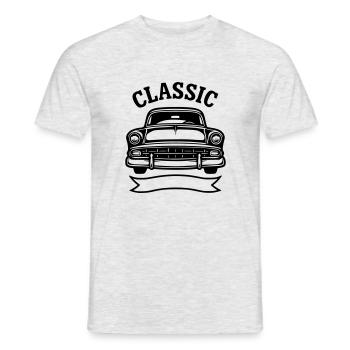 Oldtimer Automobil - Männer T-Shirt - Grau meliert - Vorne - AI Model Male 178 dark (178cm)