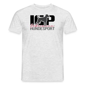 DOBERMANN IGP Hundesport Hunde Hund Wilsigns - Männer T-Shirt - Grau meliert - Vorne - AI Model Male 178 dark (178cm)
