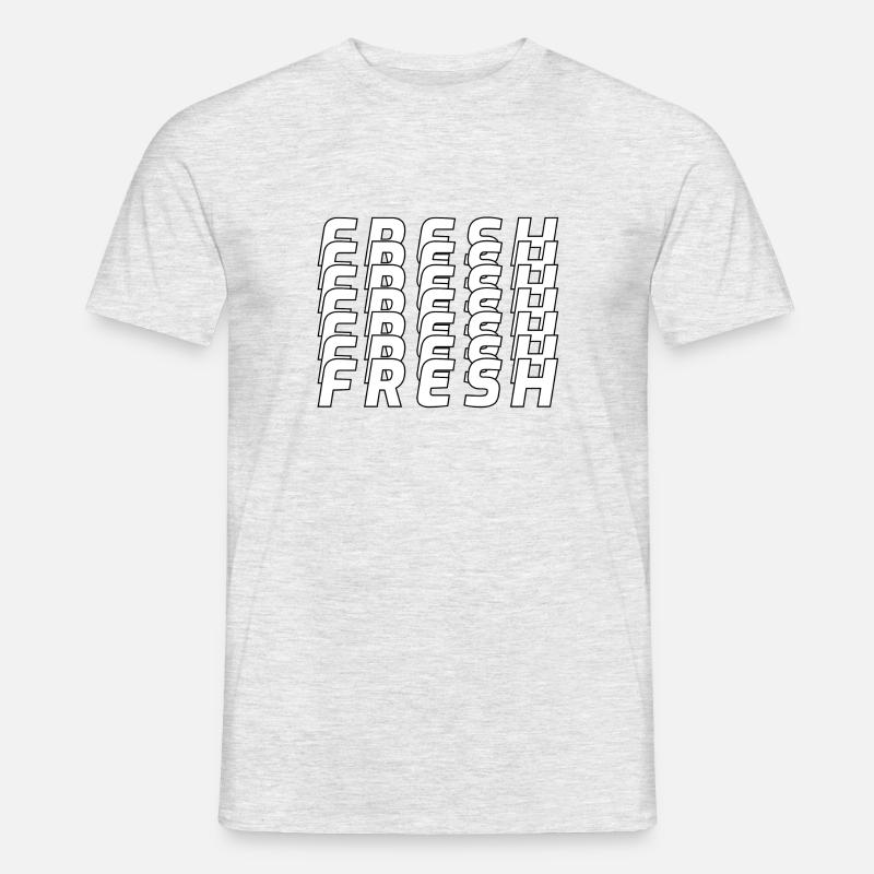 Fresh - Männer T-Shirt - Grau meliert